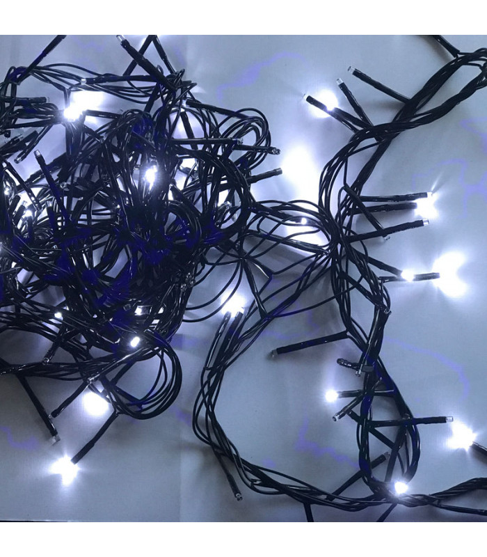 Световая гирлянда новогодняя Clever-Light Мишура TINL01 5 м белый холодный