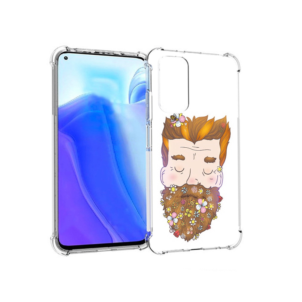 

Чехол MyPads Tocco для Xiaomi Redmi Note 11S мужчина с цветами в бороде (PT162215.279.489), Tocco