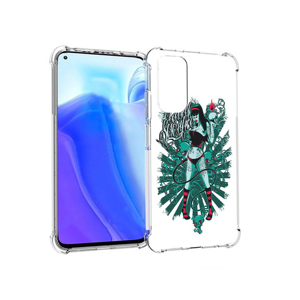 

Чехол MyPads Tocco для Xiaomi Redmi Note 11S нарисованная девушка в татуировках, Tocco
