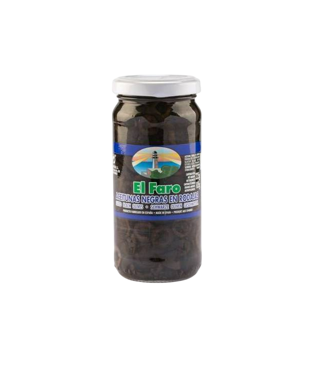 

Маслины El Faro Black Sliced olives черные, резаные, 225 г