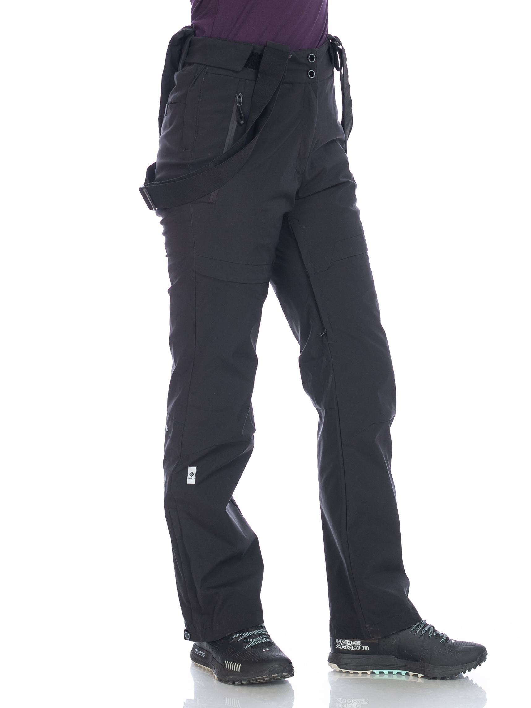 фото Горнолыжные брюки женские forcelab, цвет черно-белый, 56 р