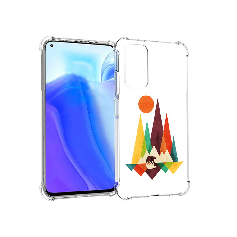 

Чехол MyPads Tocco для Xiaomi Redmi Note 11S нарисованные горы с медведем, Tocco