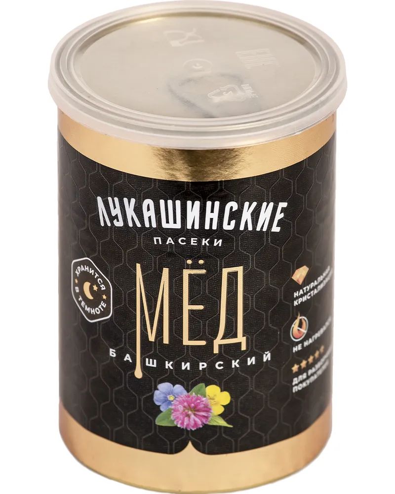 

Мёд Лукашинские пасеки цветочный, в железной банке, 300 г