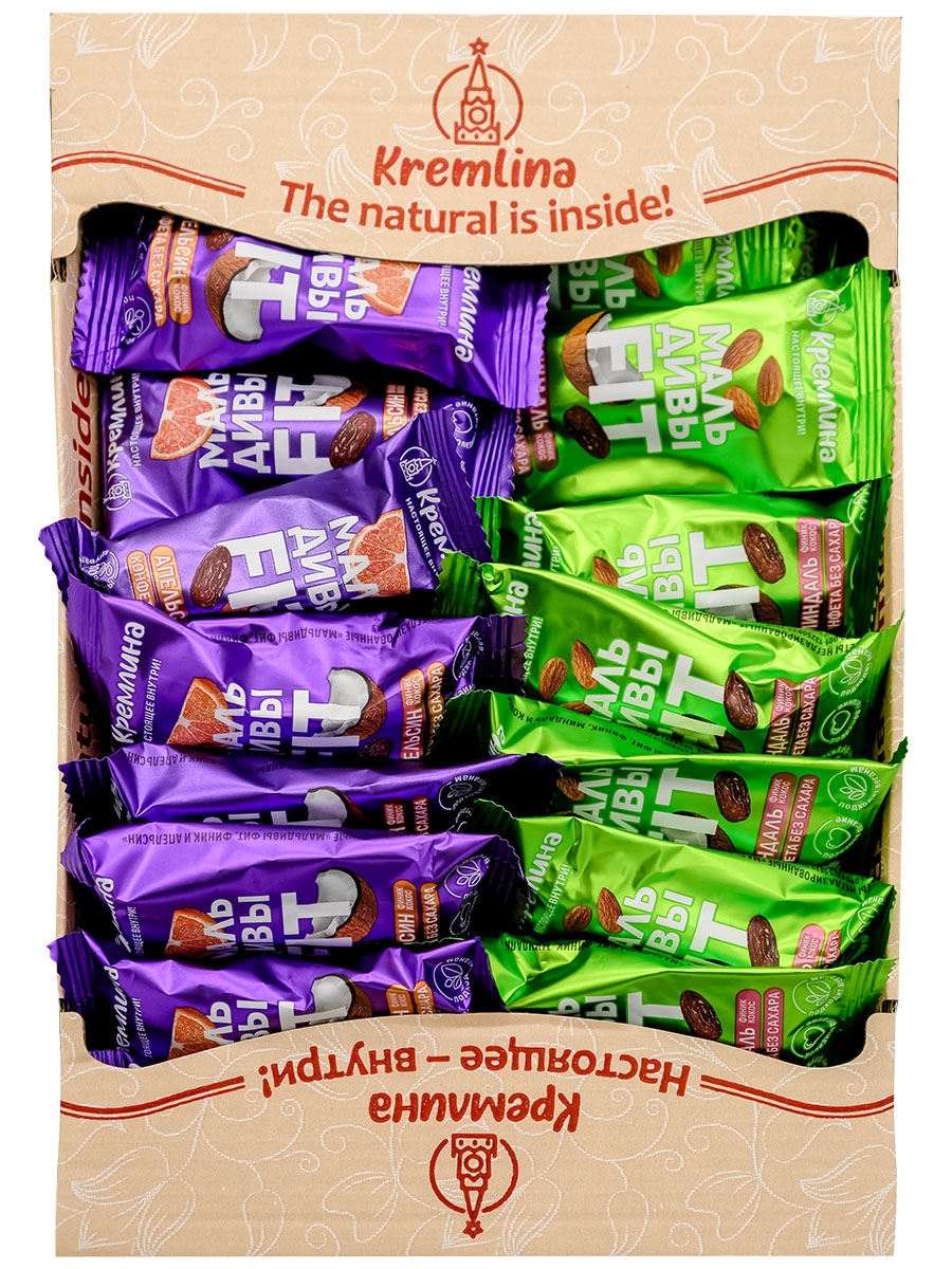 Конфеты Кремлина Ассорти Мальдивы Фит неглазированные телевизор малый 500 г 1099₽