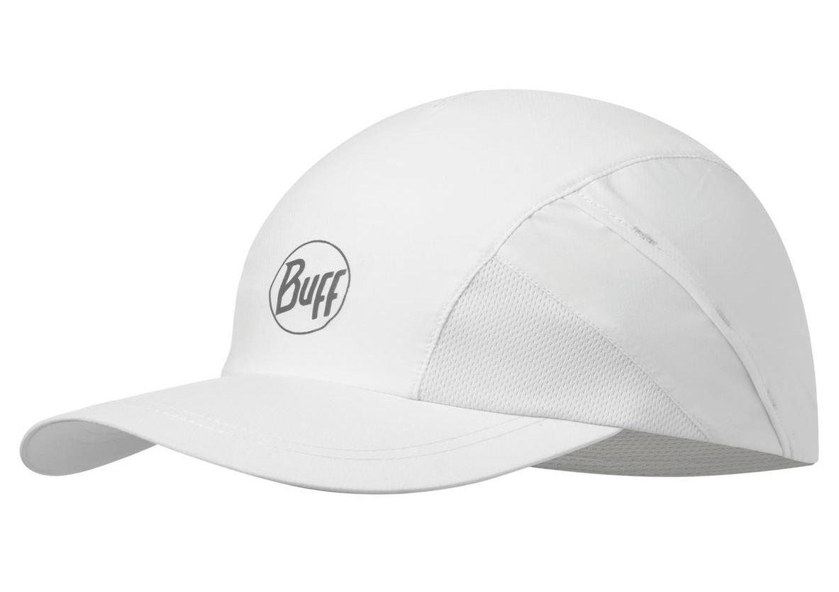 фото Кепка buff pro run cap solid white (us:l/xl)