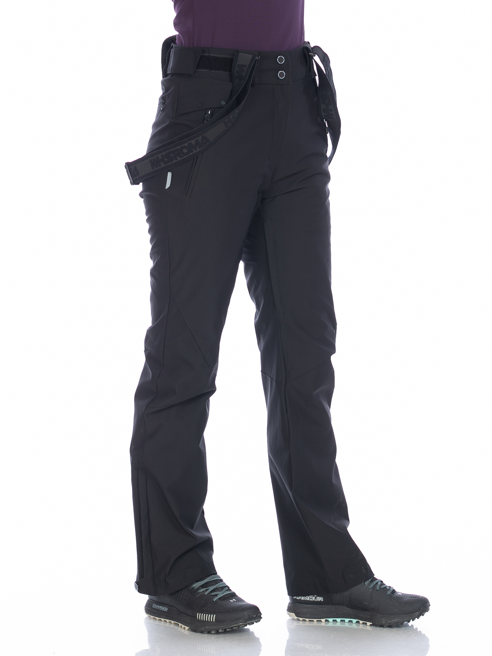 Горнолыжные брюки женские WHSROMA, цвет черный, 44 р