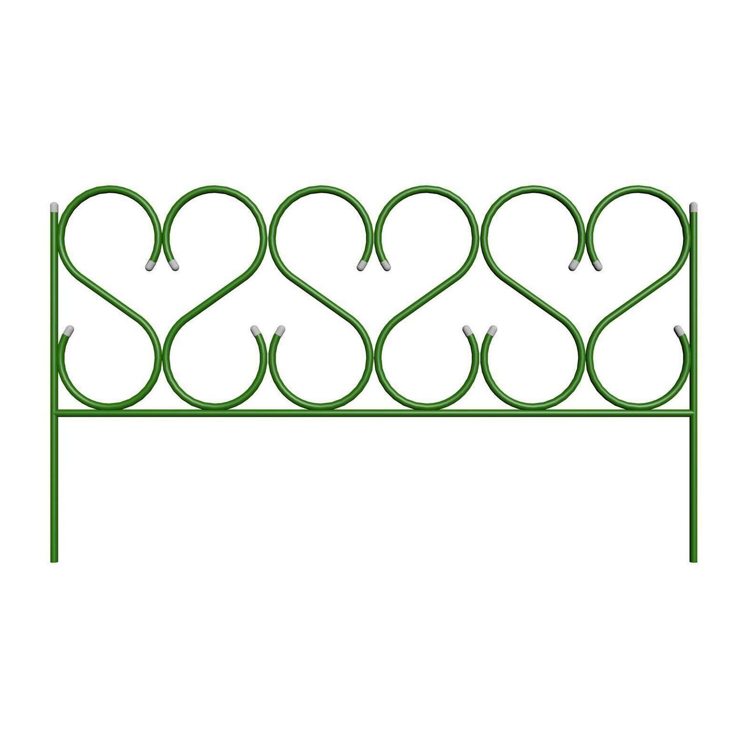 Забор декоративный металлический Комплект-Агро Изящный большой Д- 4,85м, В- 0,7м, 5 секций