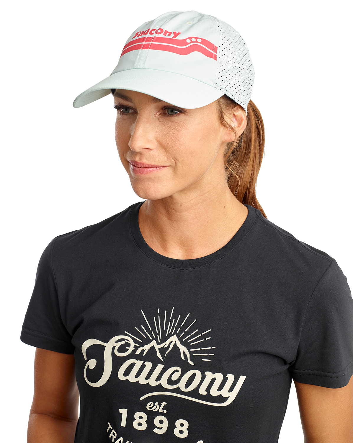

Бейсболка унисекс Saucony Doubleback Hat opal blue, one size, Doubleback Hat