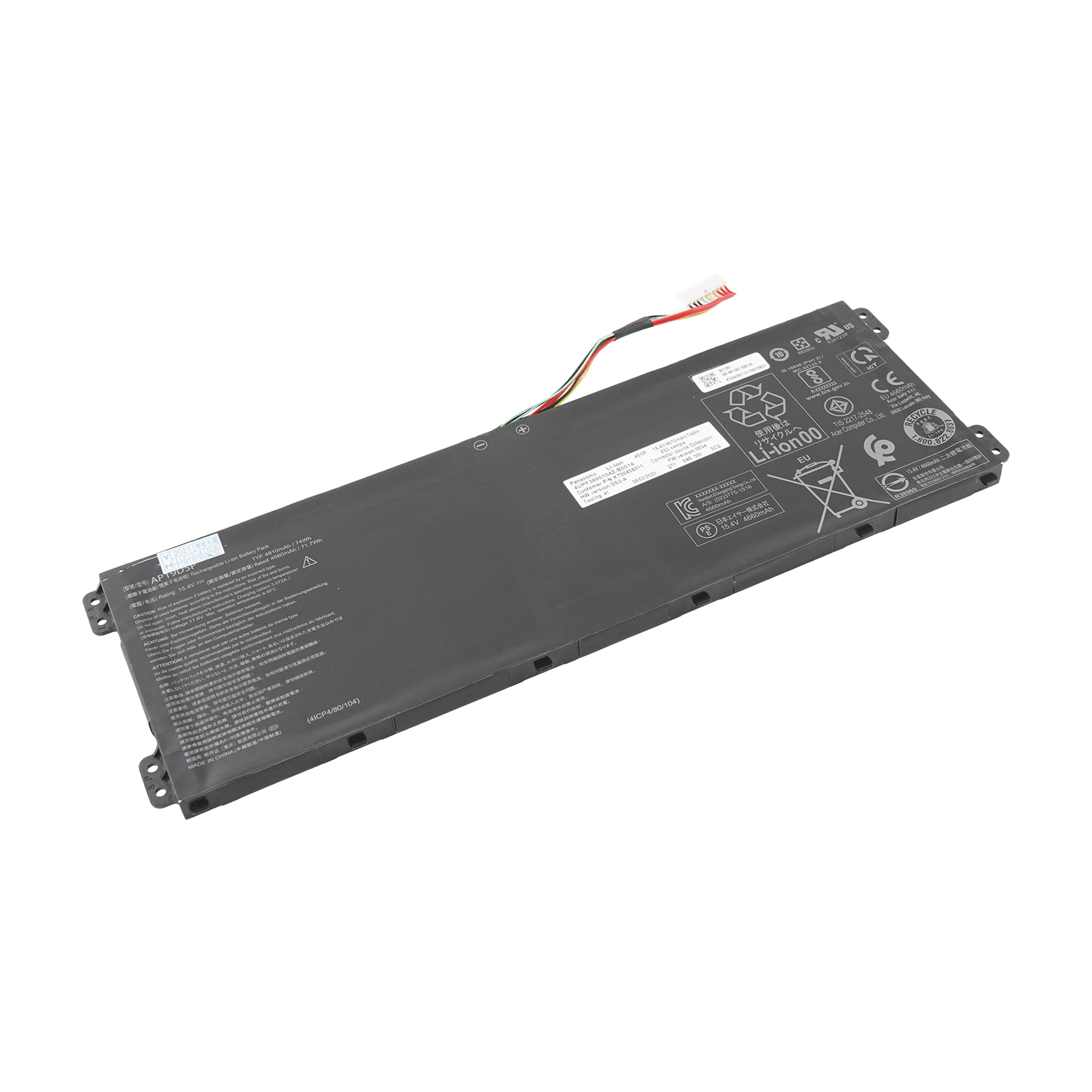 фото Аккумулятор ap19d5p для acer conceptd 3 cn315-71 azerty