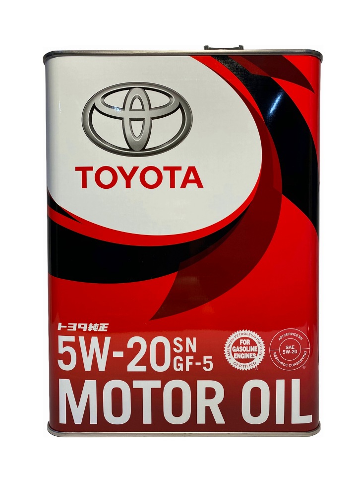 фото Моторное масло toyota motor oil sn/gf-5 5w20 4 л