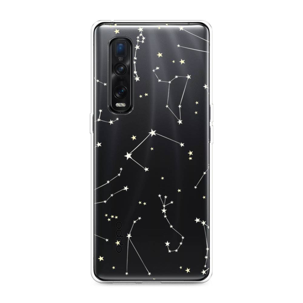 

Силиконовый чехол "Созвездия" на Oppo Find X2 Pro, Разноцветный, 253350-7