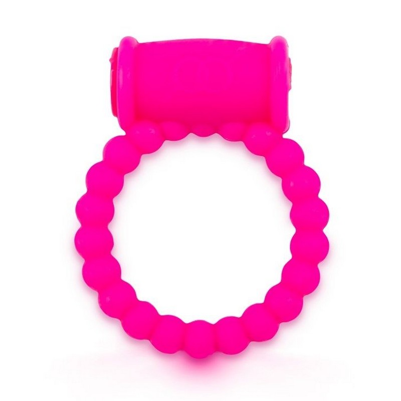 фото Малоэластичное эрекционное кольцо с вибрацией розовый brazzers