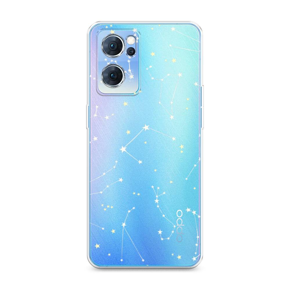 

Силиконовый чехол "Созвездия" на Oppo Reno 7, Разноцветный, 258150-7