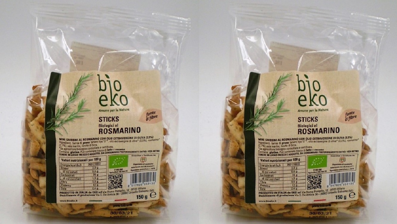 Хлебные палочки Bio Eko гриссини с розмарином, 2 шт по 150 г