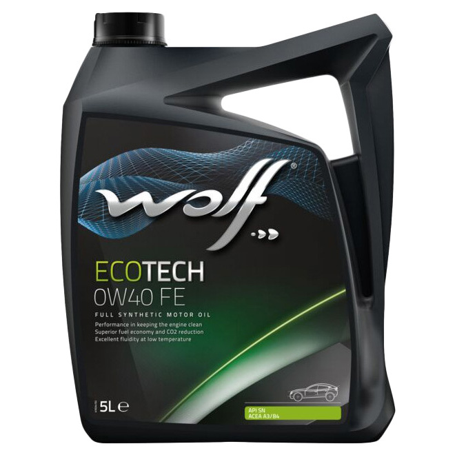 фото Моторное масло wolf синт "ecotech fe 0w-40", 5л