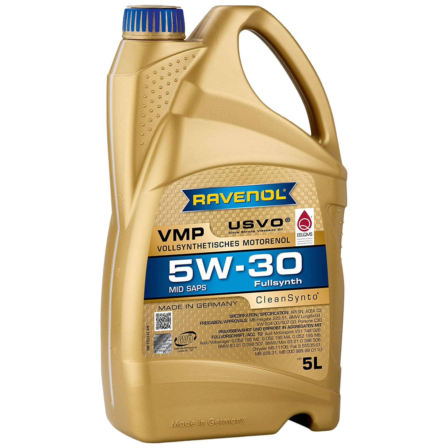 фото Моторное масло ravenol vmp sae 5w-30 (5 л) 4+1