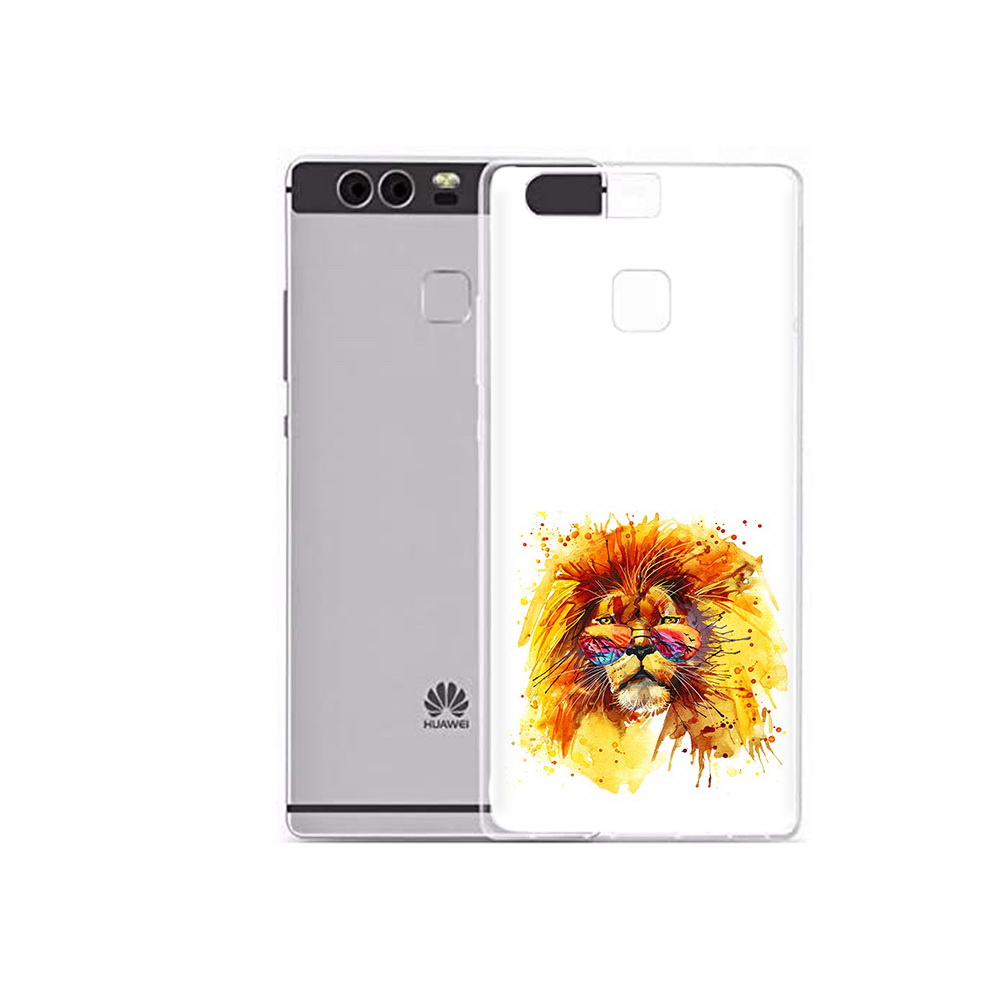 

Чехол MyPads Tocco для Huawei P9 Plus лев в очках (PT31455.54.436), Прозрачный, Tocco