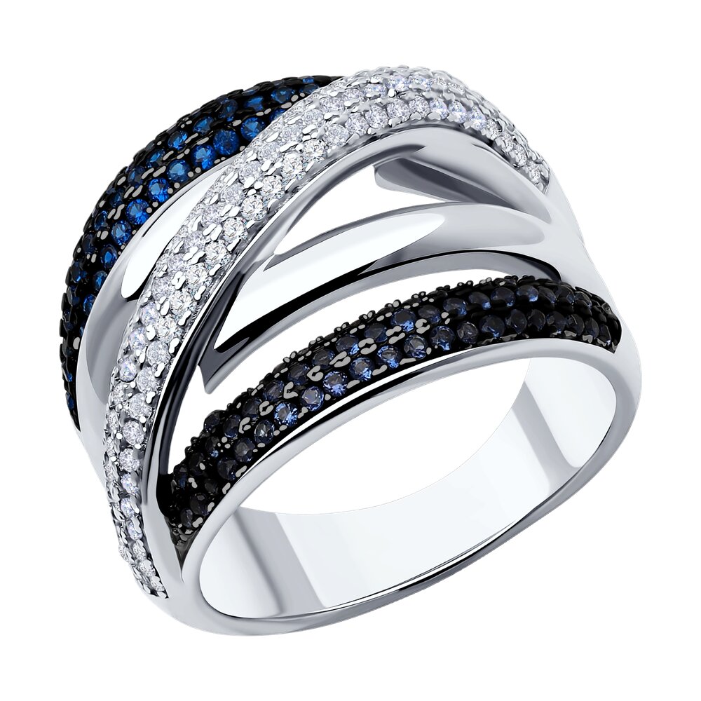 

Кольцо из серебра р. 17 SOKOLOV 94013958-91, фианит, 94013958-91