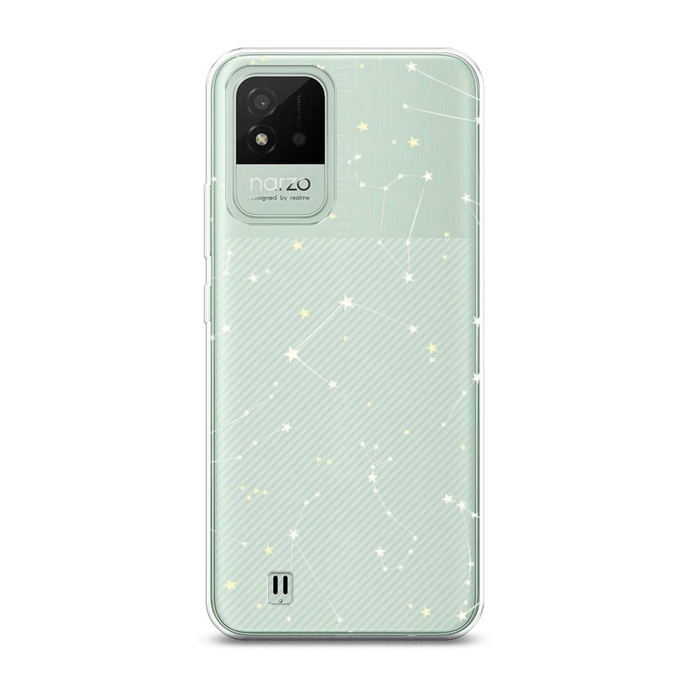 

Силиконовый чехол "Созвездия" на Realme Narzo 50i, Разноцветный, 2510050-7