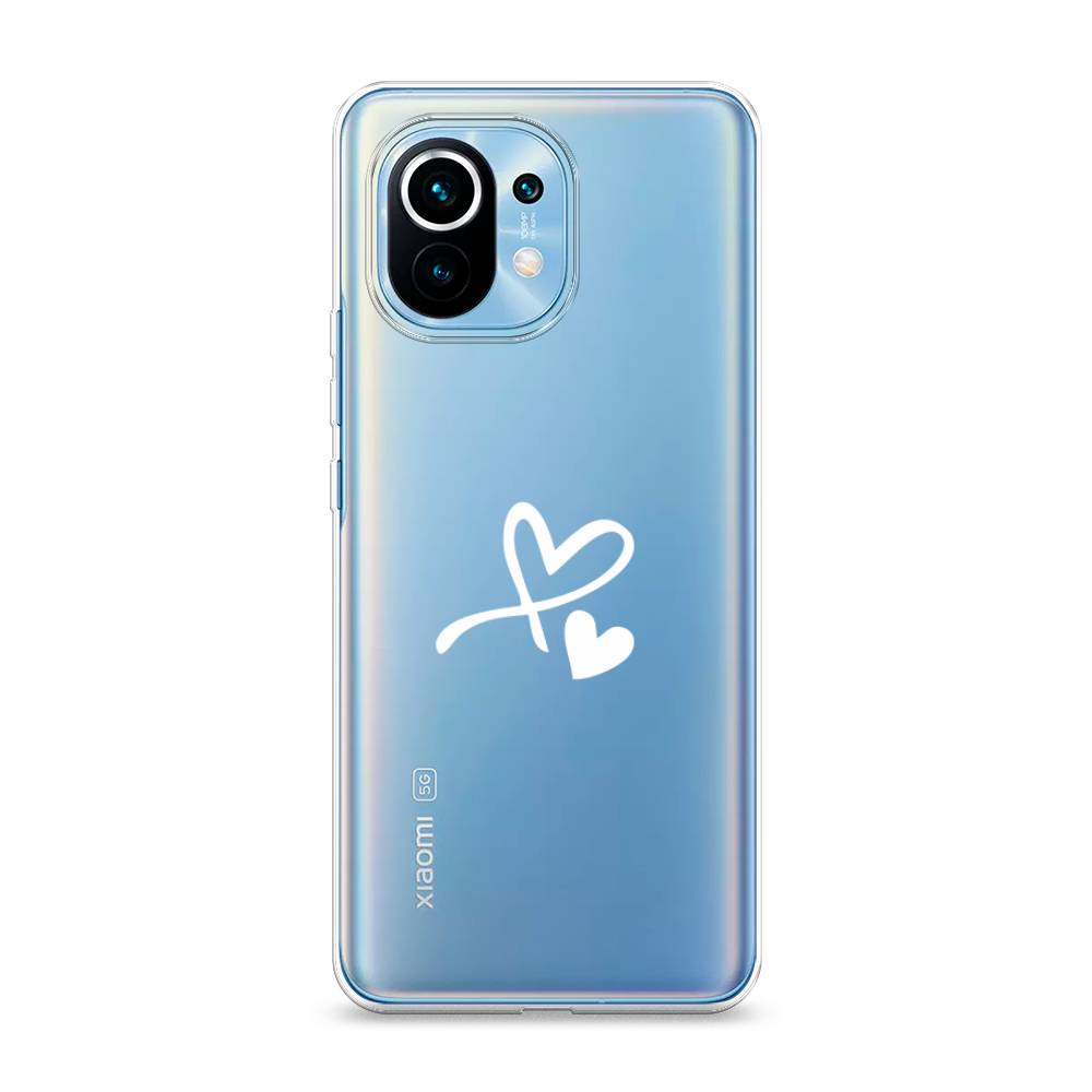 

Чехол Awog на Xiaomi Mi 11 "Сердечко минимализм", Разноцветный, 39450-6