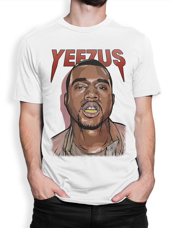 фото Футболка мужская design heroes канье уэст - yeezus белая 2xl