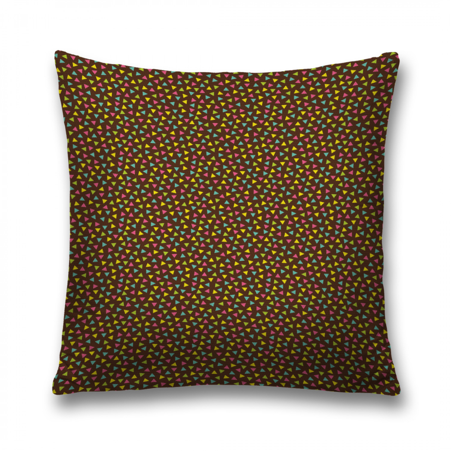 

Наволочка декоративная JoyArty "Разбросанные треугольники" на молнии, 45x45 см, Коричневый, Разбросанные треугольники