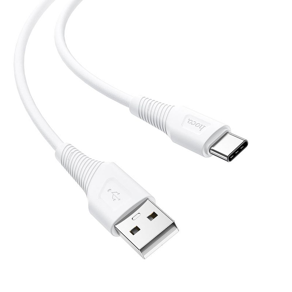 фото Кабель usb type-c hoco x58 1m 3a белый