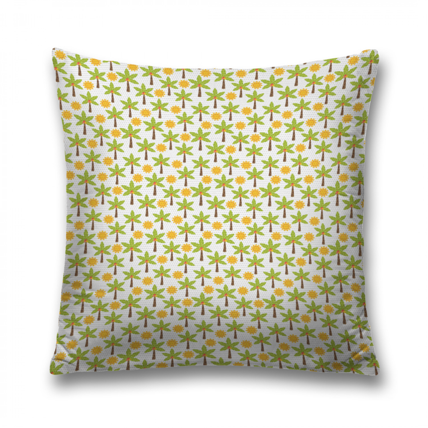 

Наволочка декоративная JoyArty "Пальма под солнцем" на молнии, 45x45 см, Белый, Пальма под солнцем