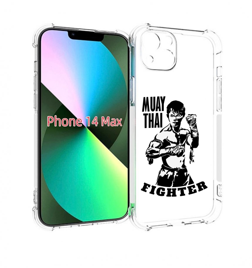 

Чехол MyPads Единоборства муайтай для iPhone 14 Plus (6.7), Прозрачный, Tocco