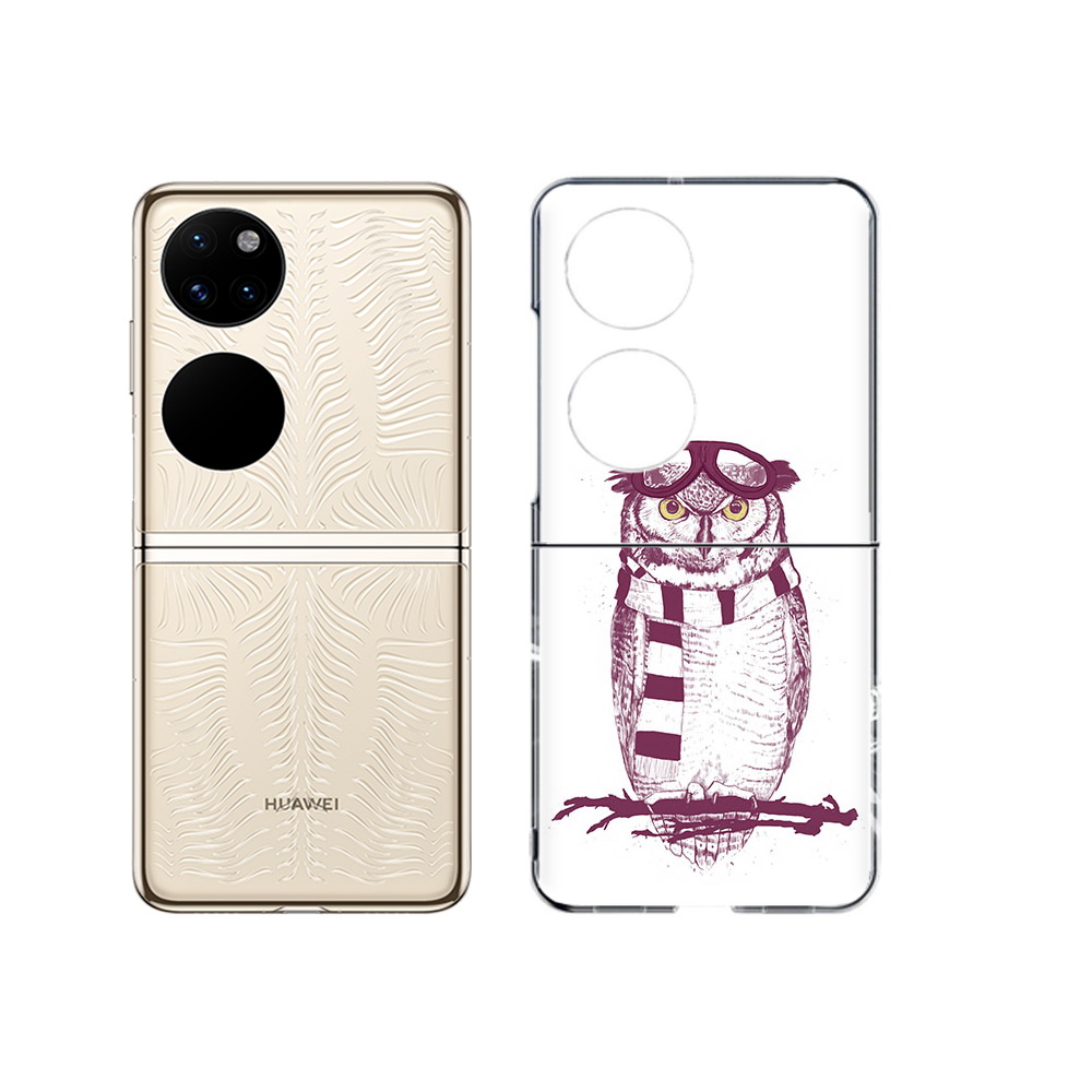 

Чехол MyPads Tocco для Huawei P50 сова-летчик (PT225999.71.612), Прозрачный, Tocco