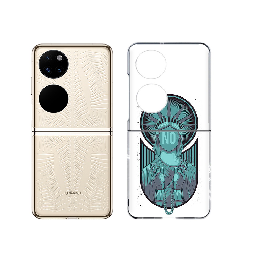 

Чехол MyPads Tocco для Huawei P50 статуя свободы зеленый (PT225999.71.623), Прозрачный, Tocco