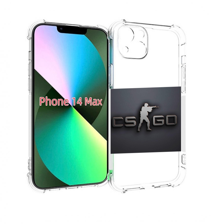 

Чехол MyPads CS go логотип мужской для iPhone 14 Plus (6.7), Прозрачный, Tocco