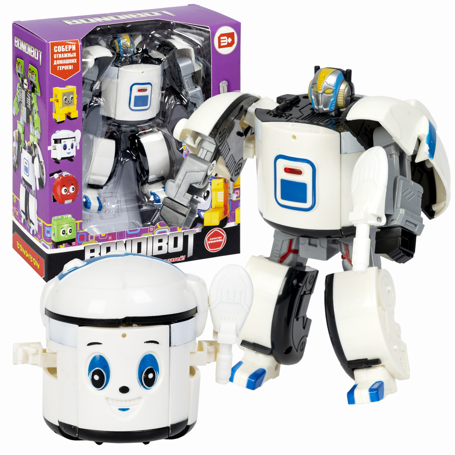 Трансформер 2в1 BONDIBOT Bondibon робот-электропечка, цвет белый / ВВ5830