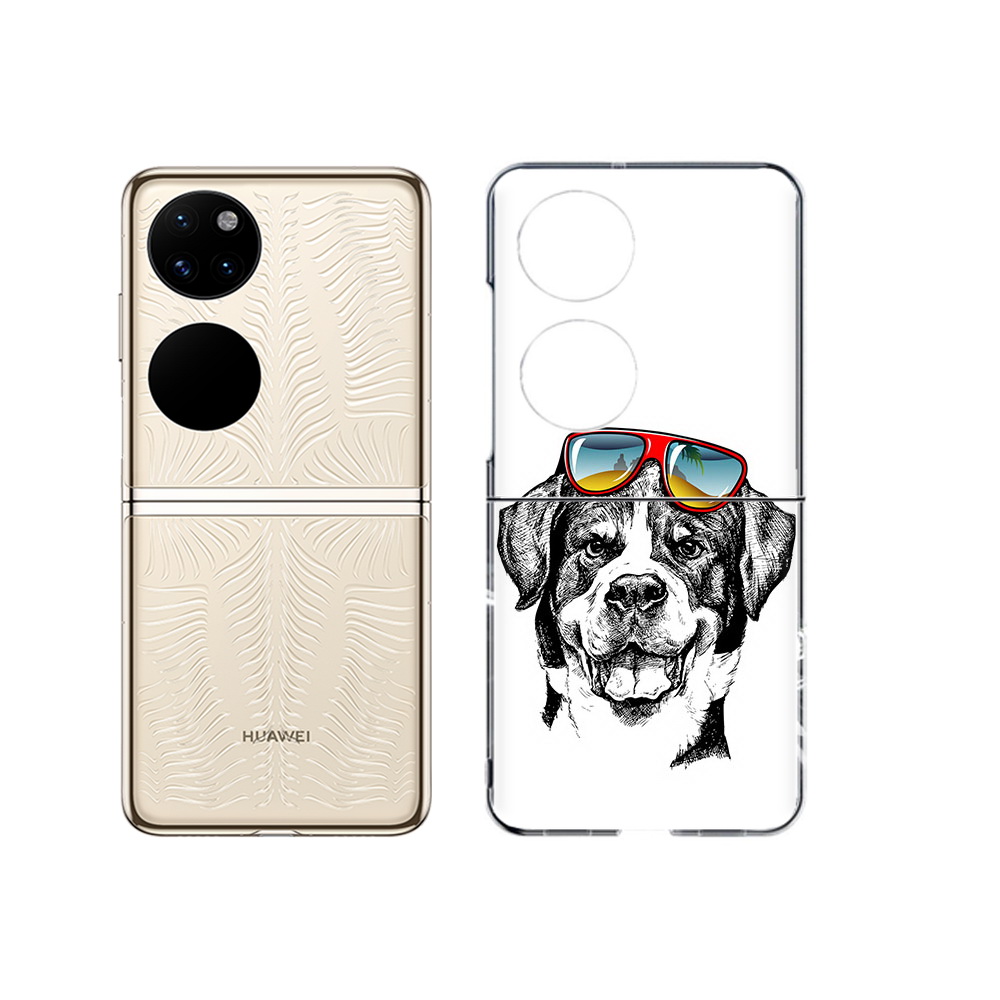 Чехол MyPads Tocco для Huawei P50 счастливая собака (PT225999.71.631)