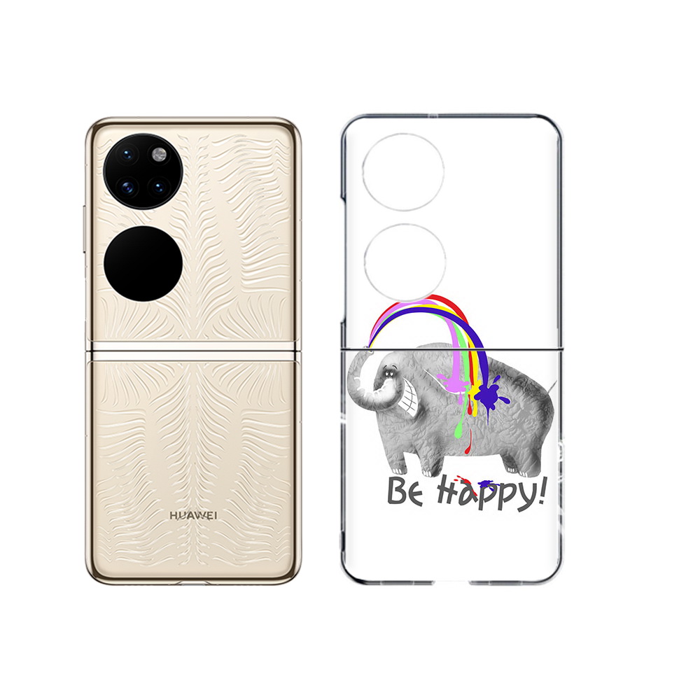 

Чехол MyPads Tocco для Huawei P50 счастливый слон (PT225999.71.632), Прозрачный, Tocco