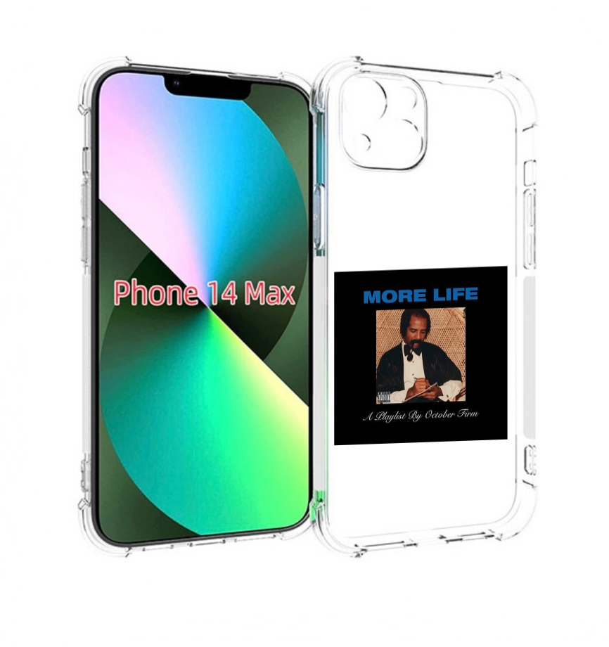 

Чехол MyPads Drake - More Life для iPhone 14 Plus (6.7), Прозрачный, Tocco
