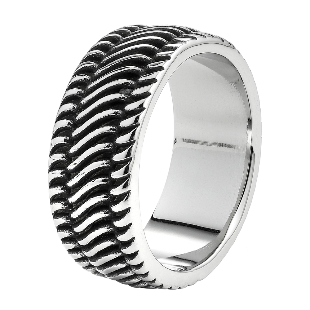 фото Кольцо из стали р.22.3 zippo tyre shape ring
