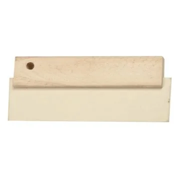 фото Шпатель резиновый белый 150мм для швов, деревянная ручка мелодия цвета