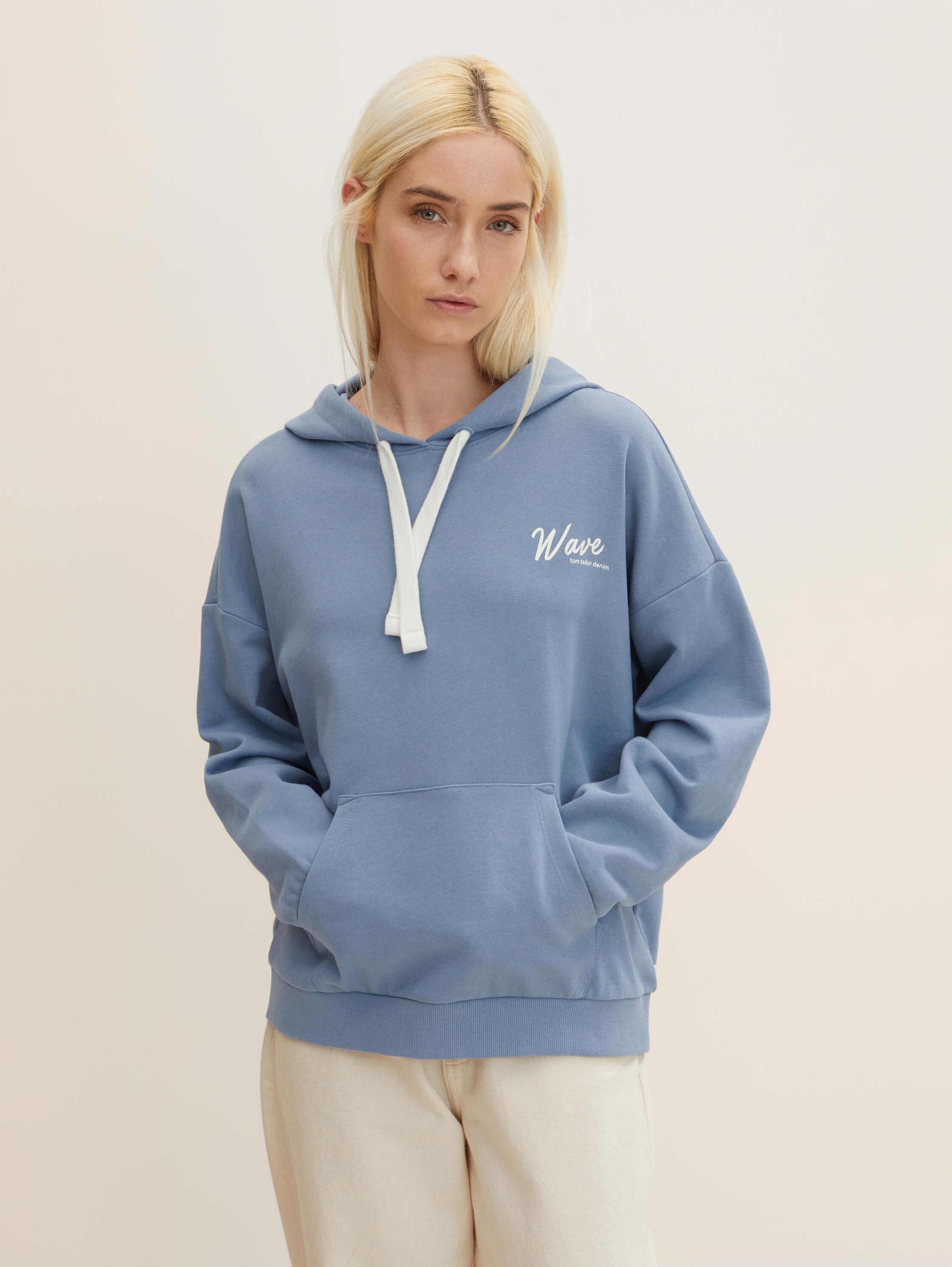 

Худи женское TOM TAILOR 1032799 синее S, 1032799