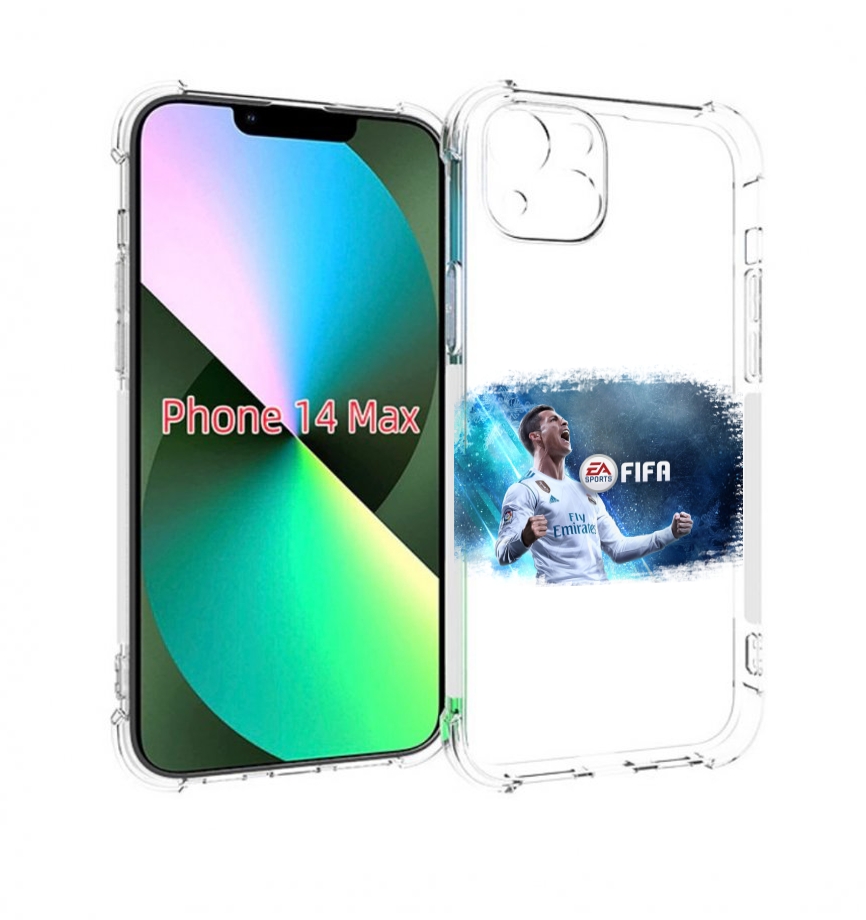 

Чехол MyPads FiFA логотип для iPhone 14 Plus (6.7), Прозрачный, Tocco