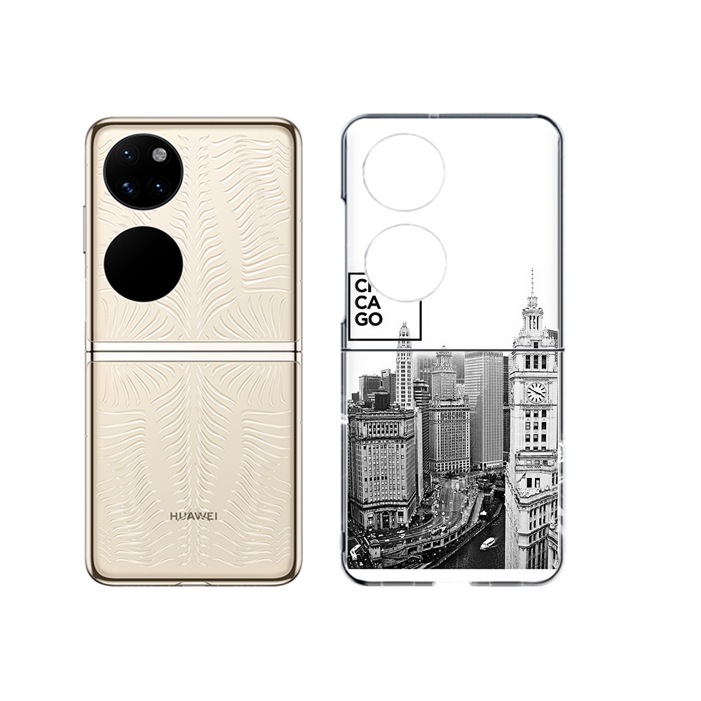 

Чехол MyPads Tocco для Huawei P50 черно белый чикаго (PT225999.71.689), Прозрачный, Tocco
