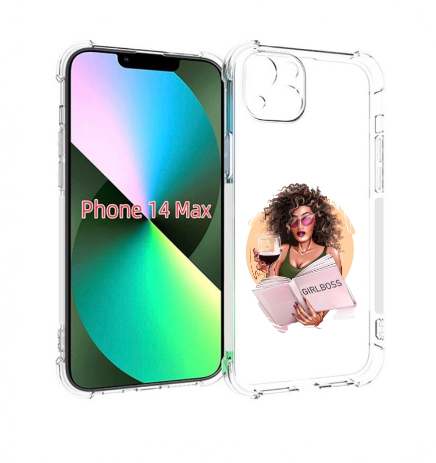 

Чехол MyPads Girlboss with wine_ Etsy женский для Huawei iPhone 4, Прозрачный, Tocco