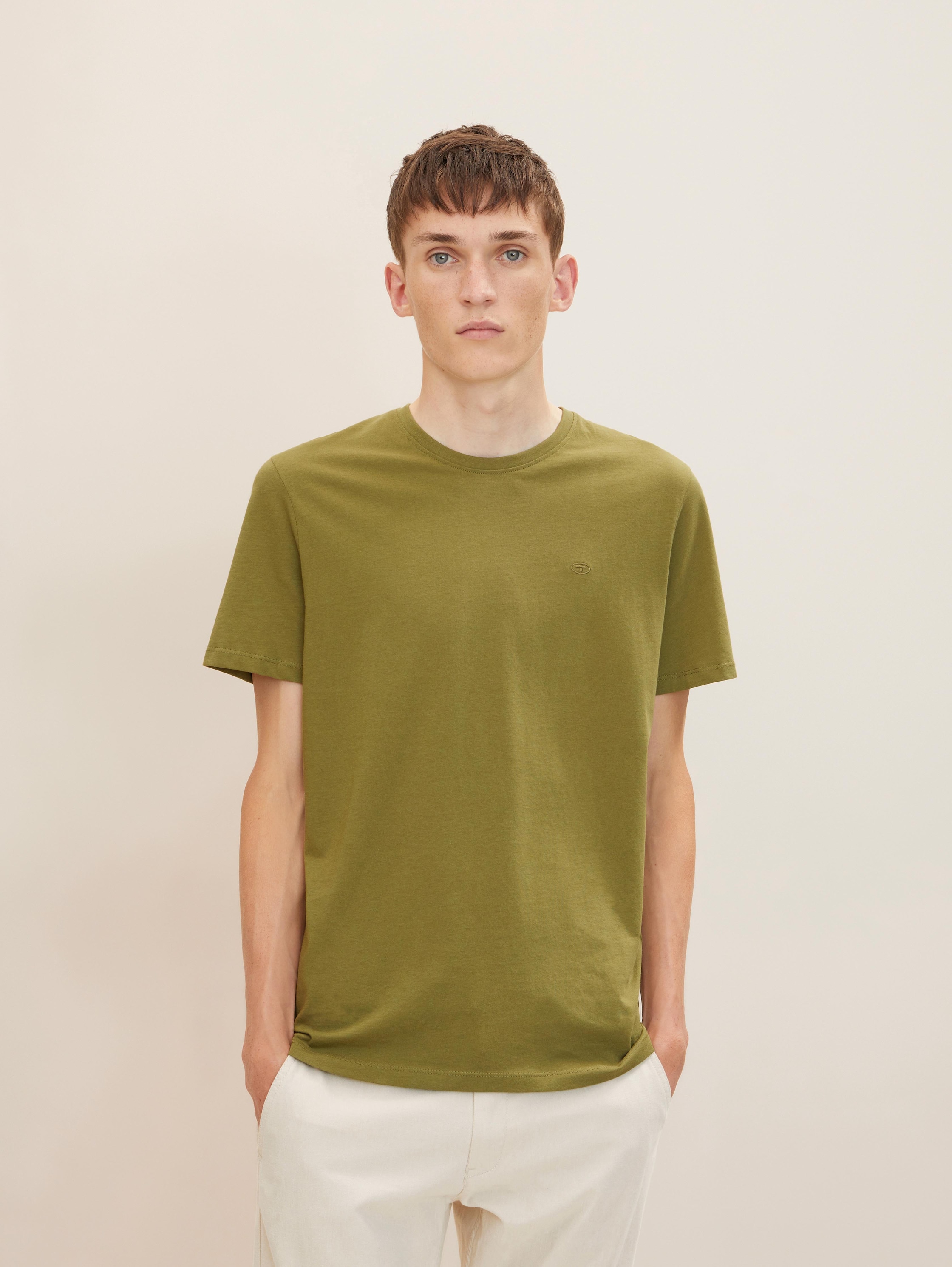 

Футболка мужская TOM TAILOR 1033049 хаки XL, 1033049
