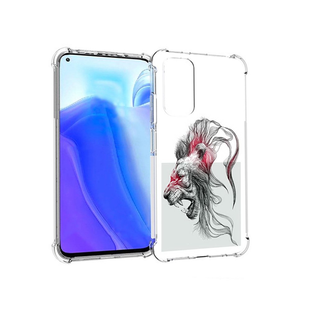 

Чехол MyPads Tocco для Xiaomi Redmi Note 11S разъяренный лев (PT162215.279.576), Tocco
