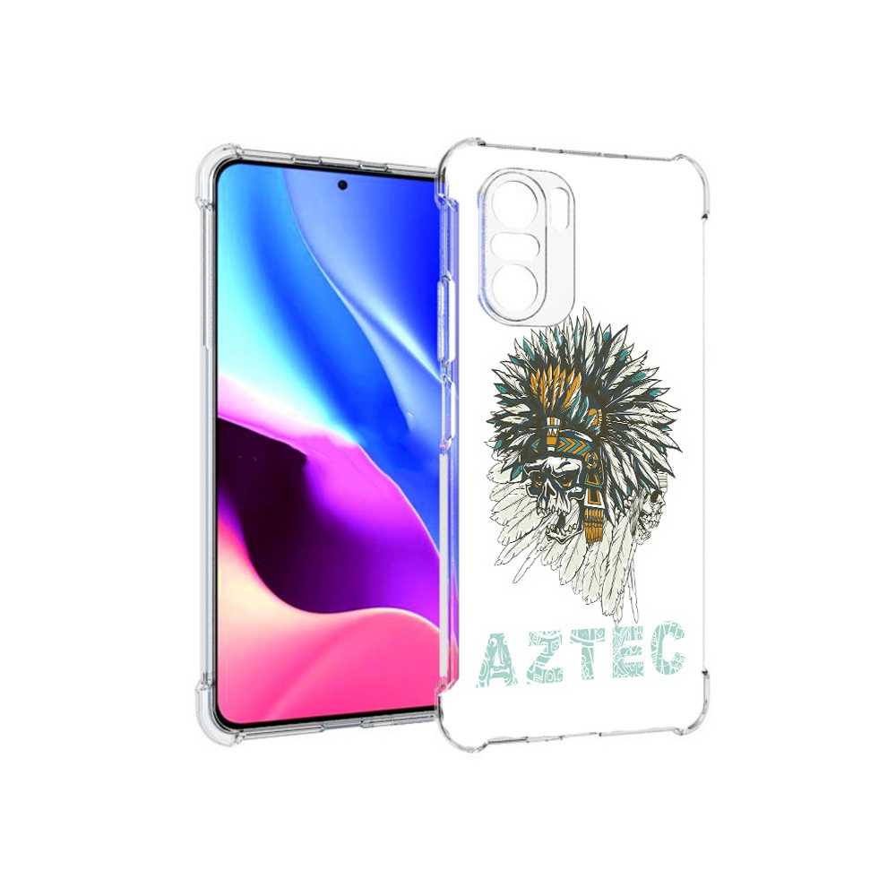 

Чехол MyPads Tocco для Xiaomi Redmi K40 скелет индеец (PT158239.260.602), Прозрачный, Tocco