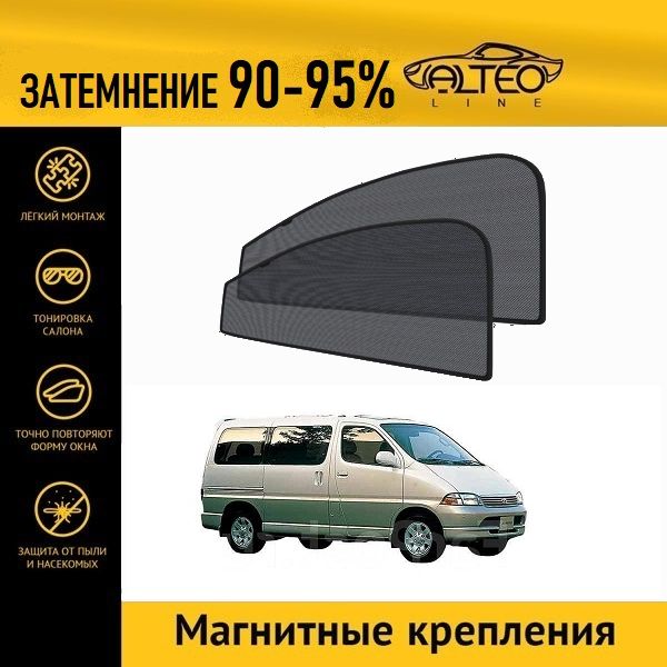 

Автошторки ALTEO на Toyota Hiace Regius (1997-1999)