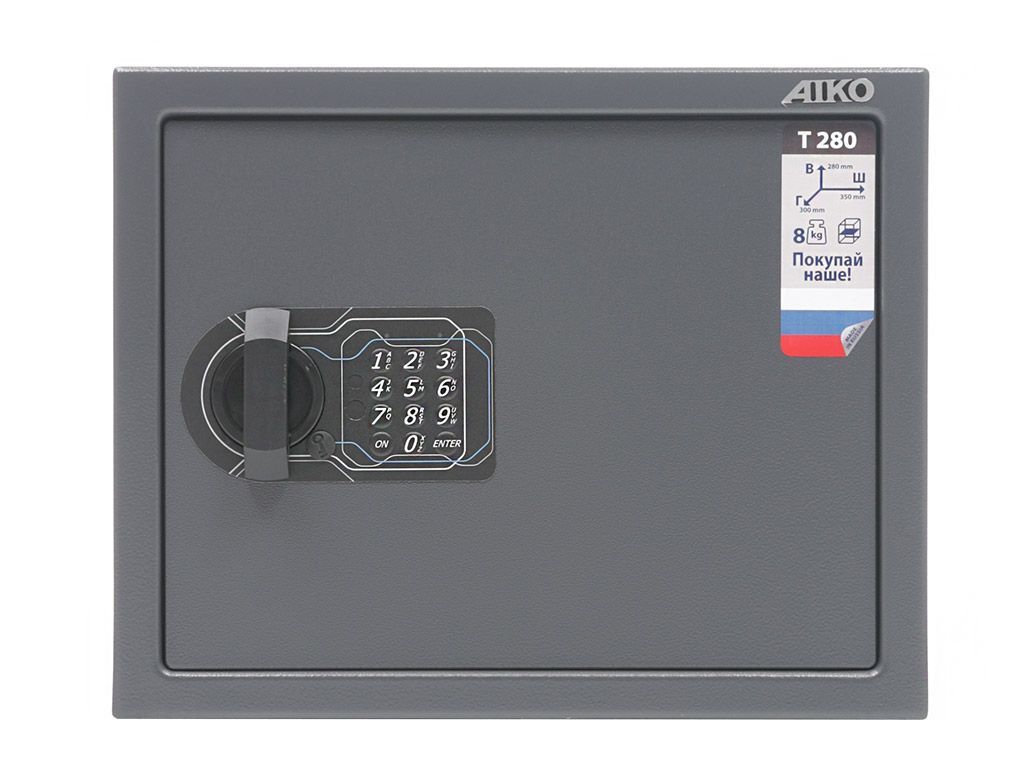

Сейф Aiko T-280 EL мебельный, Серый
