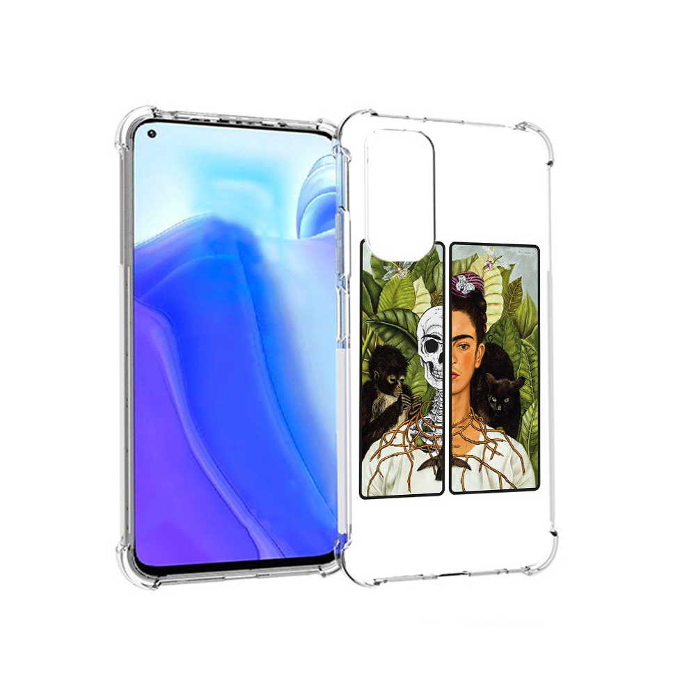 

Чехол MyPads Tocco для Xiaomi Redmi Note 11S сдвоенная картинка девушка скелет, Tocco