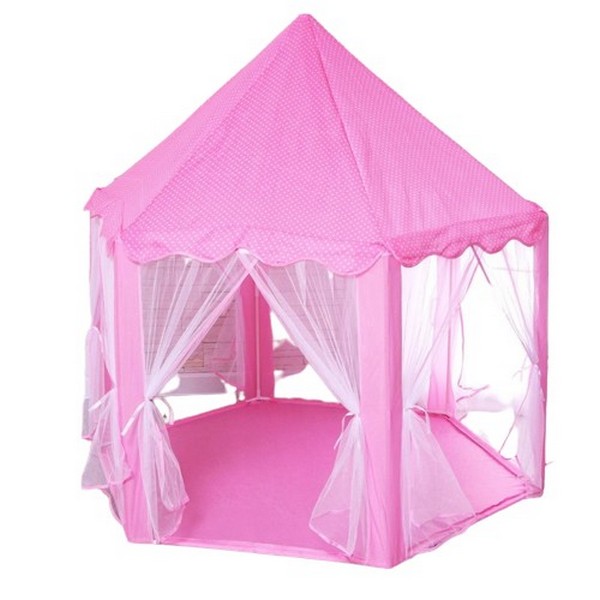 фото Игровая палатка кнр шатер, розовый, 140х140х135 см 5202420