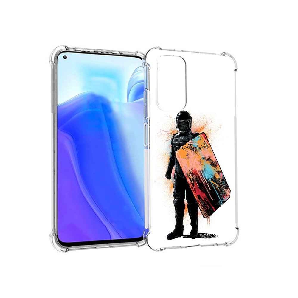 

Чехол MyPads Tocco для Xiaomi Redmi Note 11S солдат с красочным щитом (PT162215.279.614), Tocco